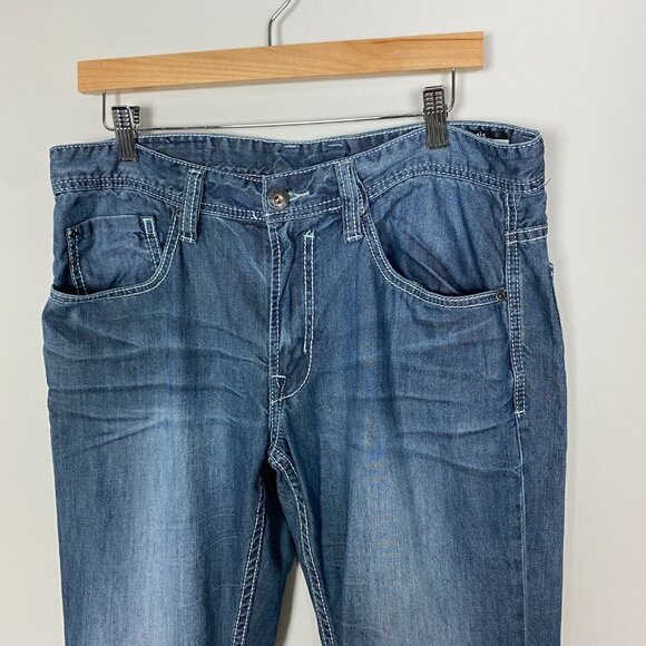 Buffalo David Bitton Evan Slim Jeans Mens 34x31 - Picture 2 of 8